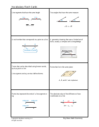 Math Geometry Vocabulary Flashcards, Page 4