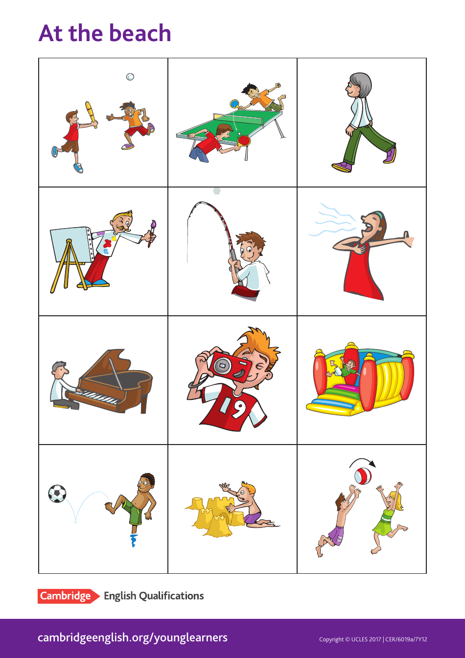 Cambridge English Pre A1 Flashcards, Page 28