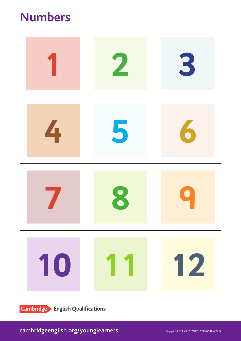 Cambridge English Pre A1 Flashcards, Page 42