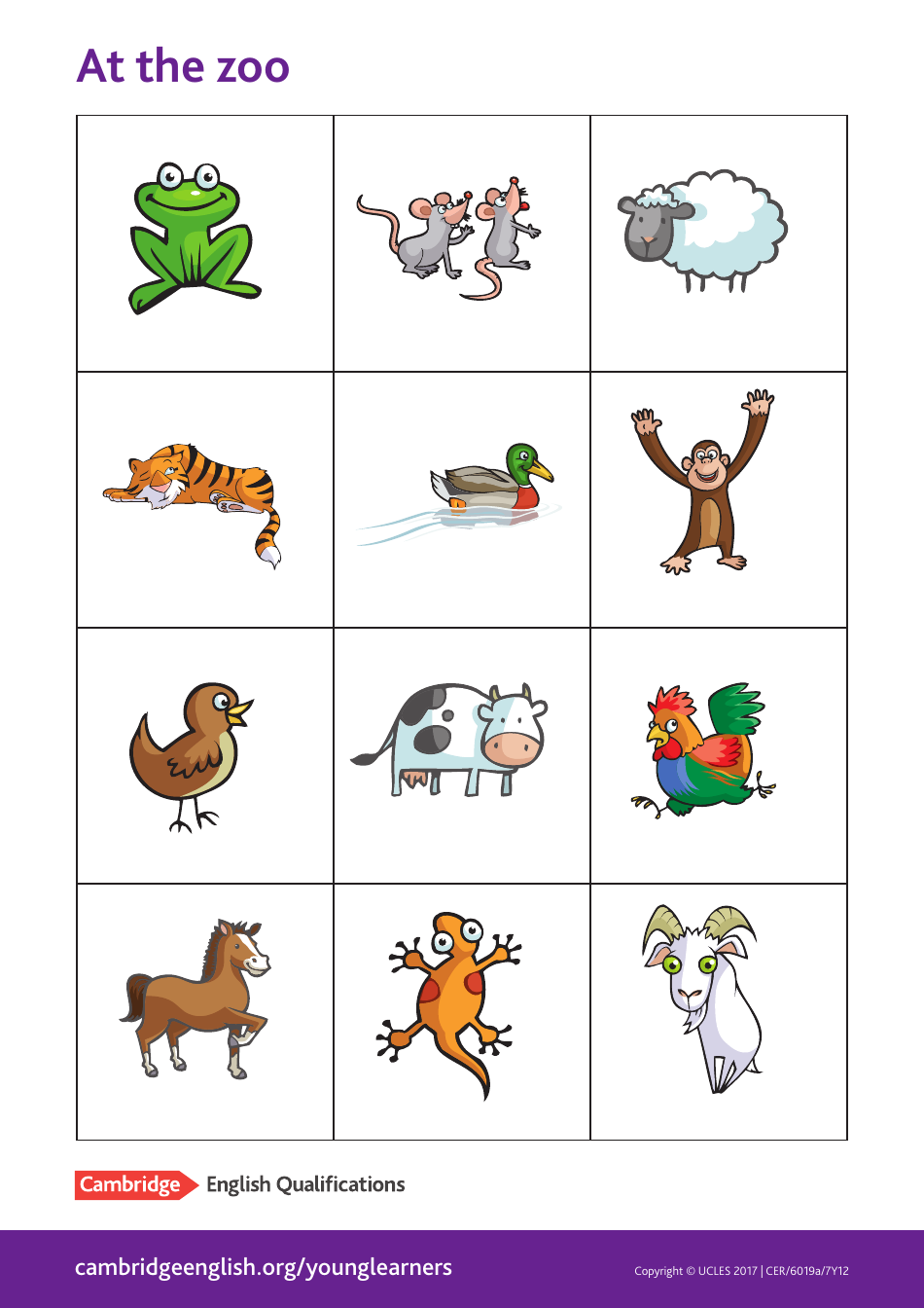 Cambridge English Pre A1 Flashcards, Page 4