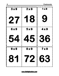 Math Flashcards - Multiplication (9), Page 2