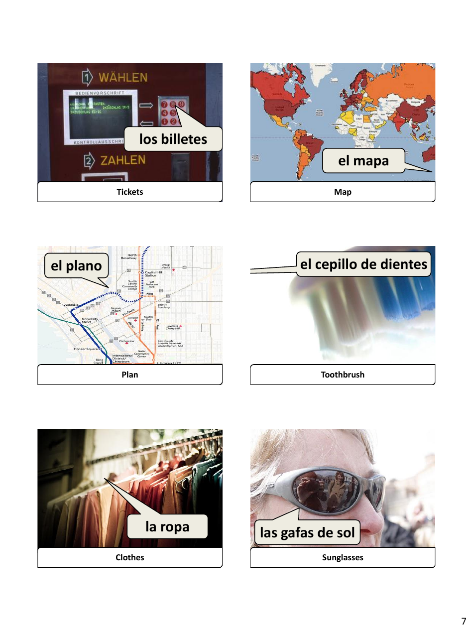 Spanish Revision Flashcards - Holiday, Page 7