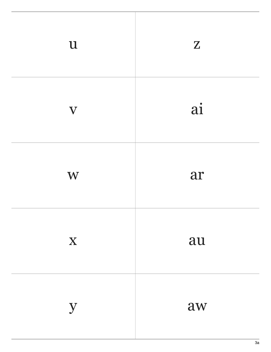 70 Basic Phonograms Flashcards, Page 5
