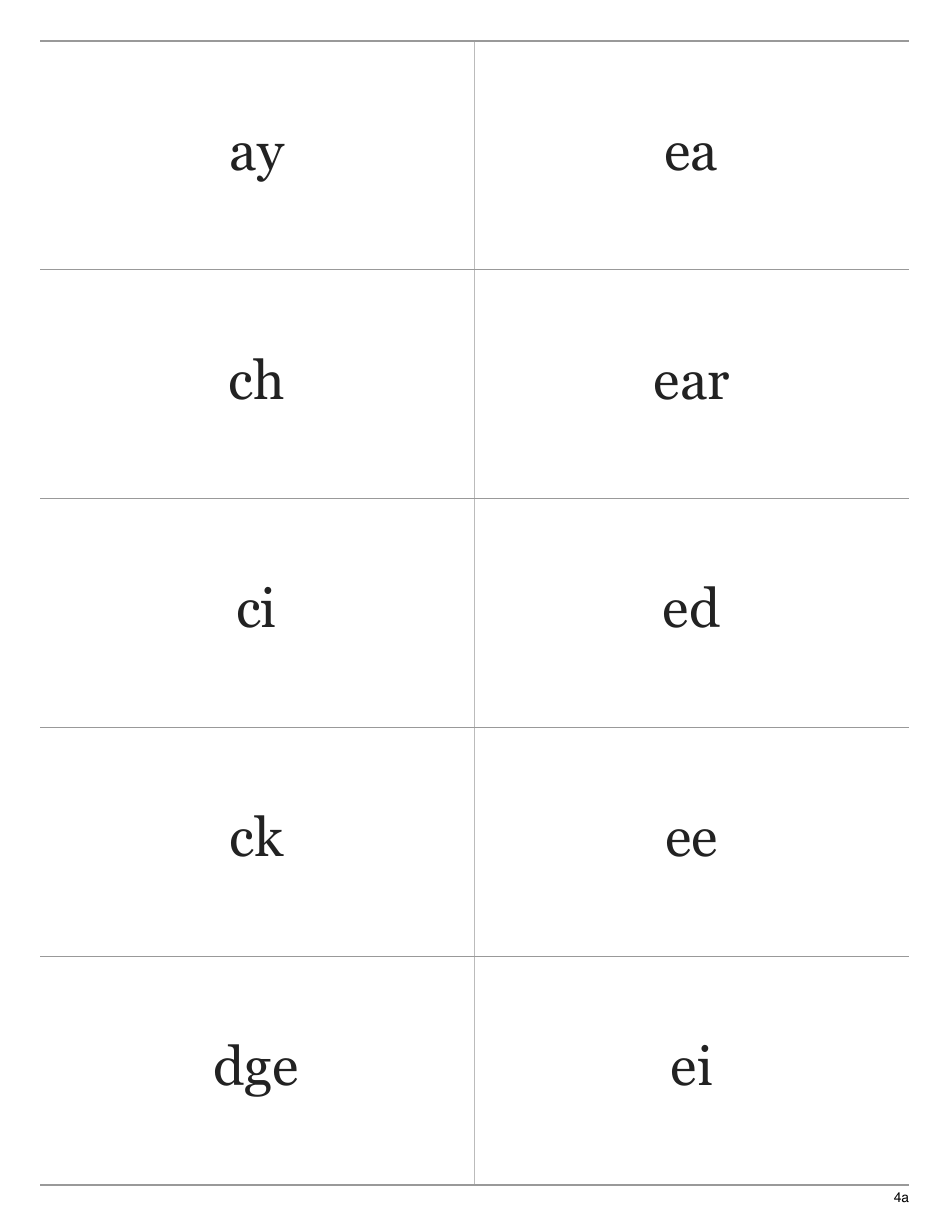 70 Basic Phonograms Flashcards, Page 7