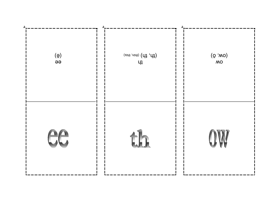 Phonogram Flashcards - Grey, Page 10