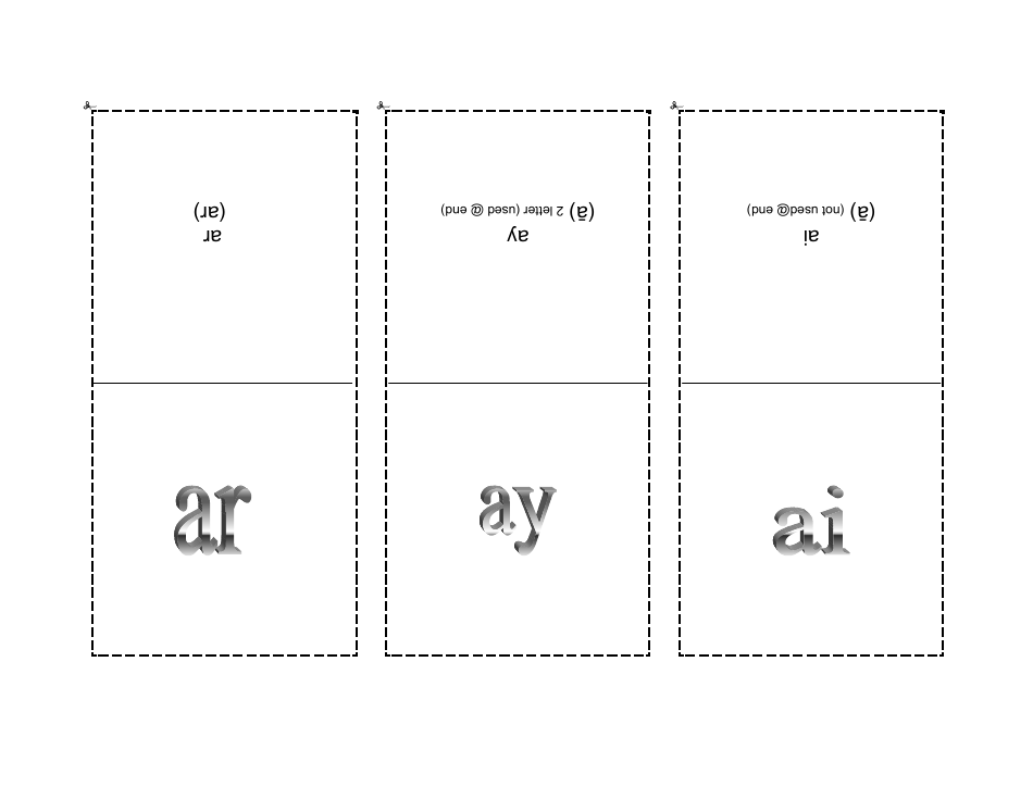 Phonogram Flashcards - Grey, Page 12