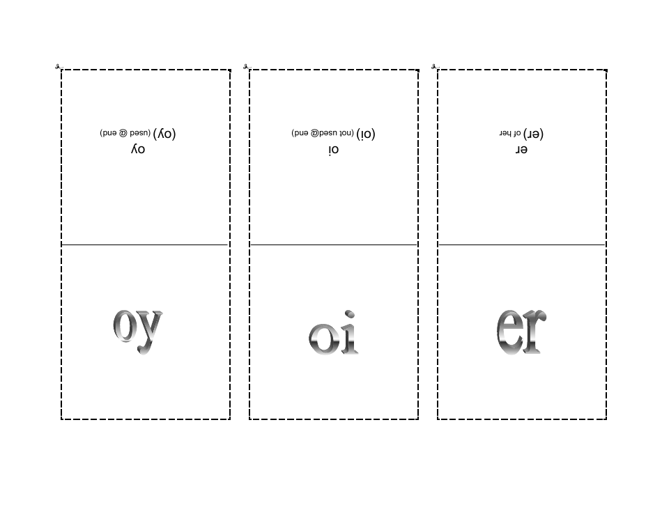 Phonogram Flashcards - Grey, Page 13