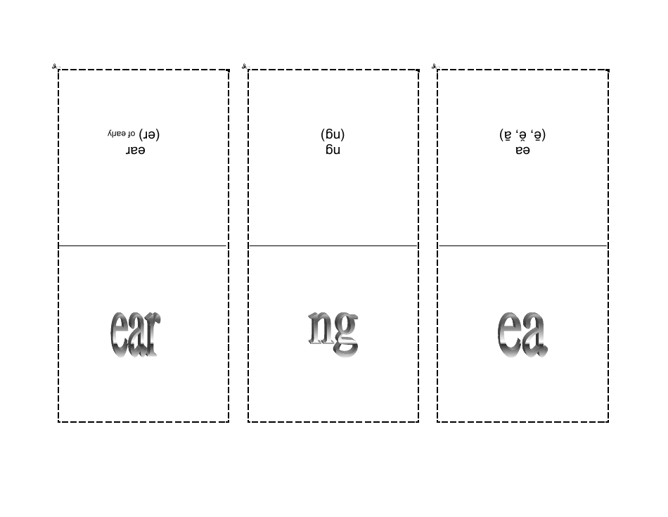 Phonogram Flashcards - Grey, Page 15