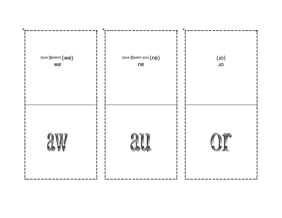 Phonogram Flashcards - Grey, Page 16