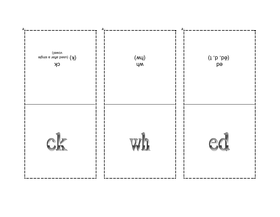Phonogram Flashcards - Grey, Page 17