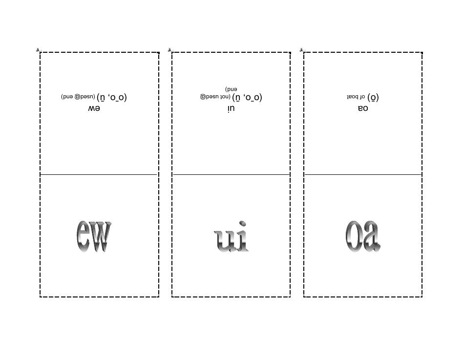 Phonogram Flashcards - Grey, Page 18