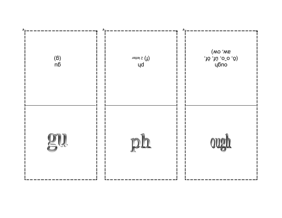 Phonogram Flashcards - Grey, Page 19