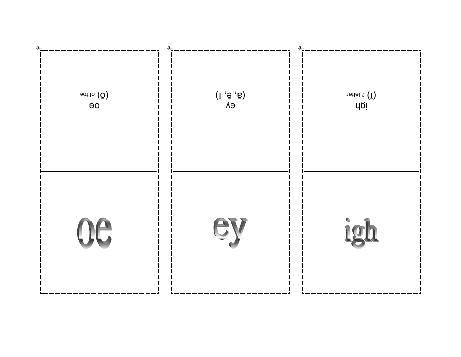 Phonogram Flashcards - Grey, Page 20