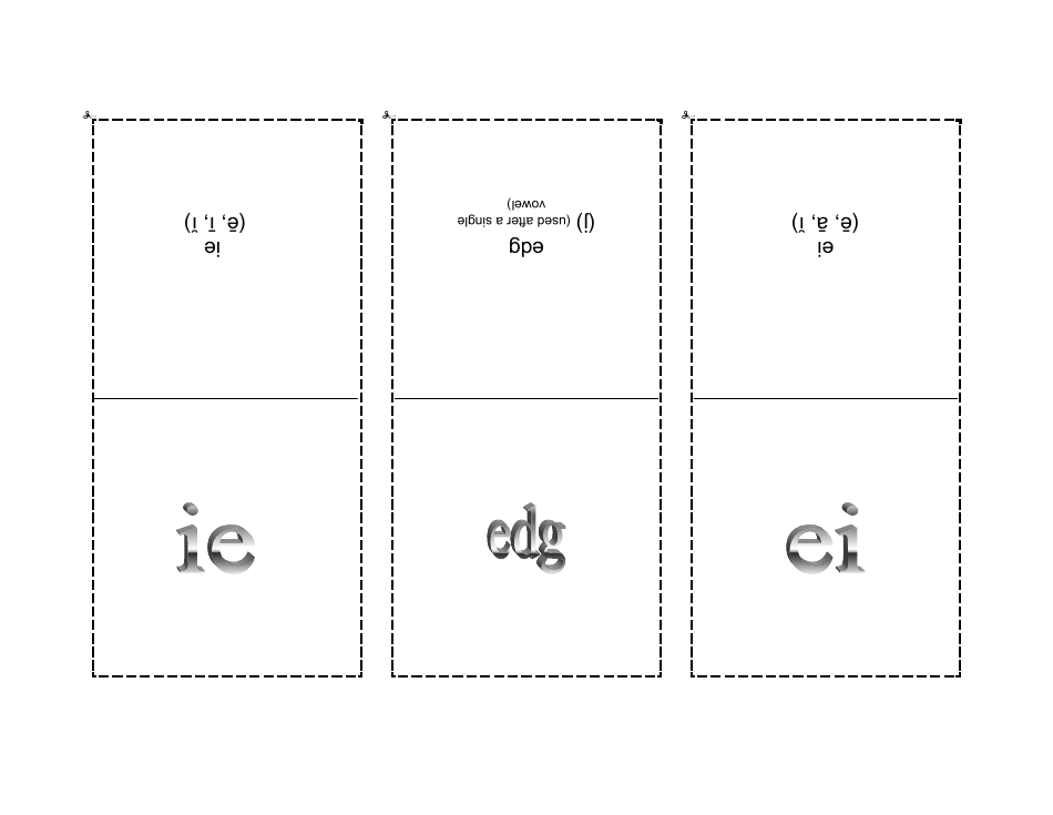 Phonogram Flashcards - Grey, Page 22