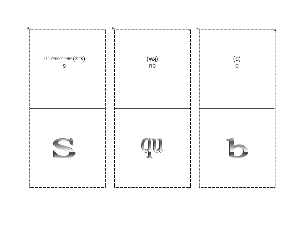 Phonogram Flashcards - Grey, Page 3