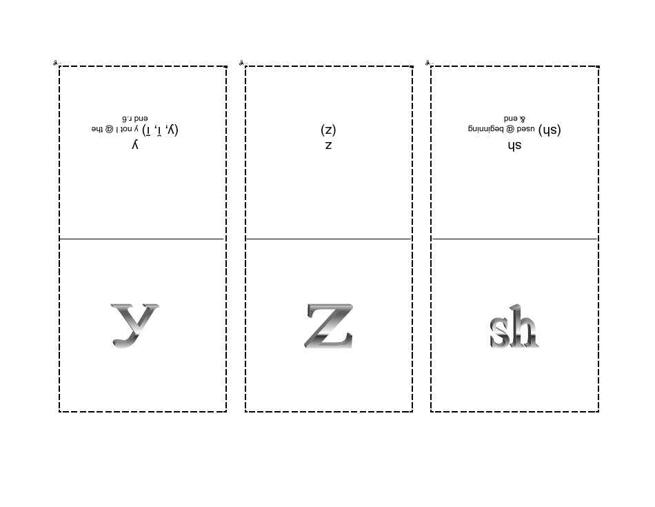 Phonogram Flashcards - Grey, Page 9