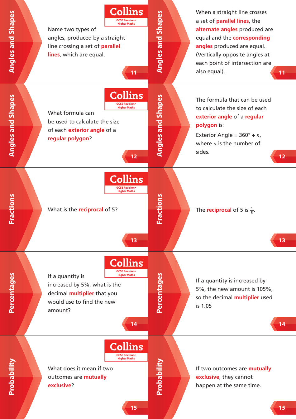 Gcse Higher Maths Flashcards, Page 3