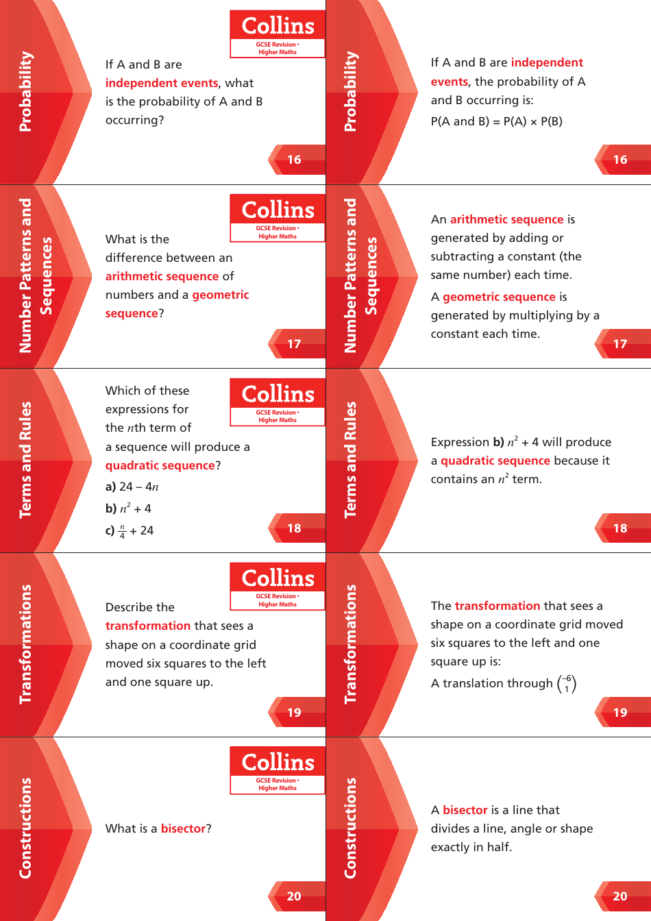 Gcse Higher Maths Flashcards, Page 4