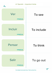 Spanish Flashcards - Diary Entry Phrases, Page 16