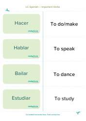 Spanish Flashcards - Diary Entry Phrases, Page 18