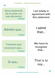 Spanish Flashcards - Diary Entry Phrases, Page 5
