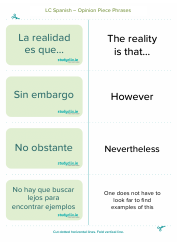 Spanish Flashcards - Diary Entry Phrases, Page 6