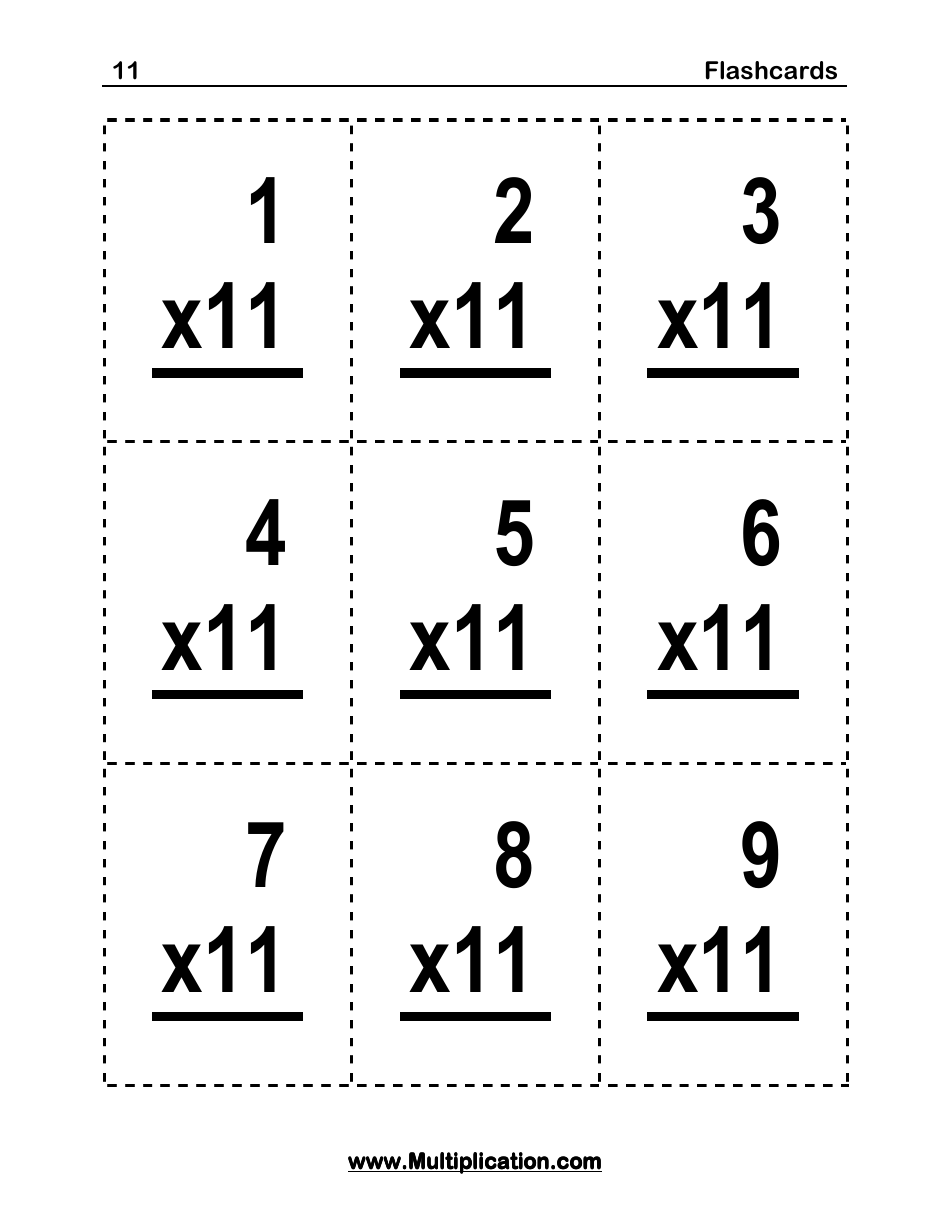 Math Multiplication Flashcards (0), Page 12