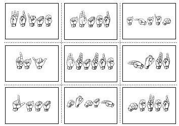 American Sign Language Manual Alphabet Practice Flashcards, Page 29