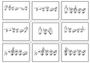 American Sign Language Manual Alphabet Practice Flashcards, Page 45