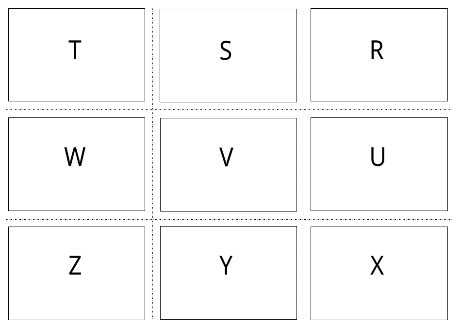 American Sign Language Manual Alphabet Practice Flashcards, Page 6