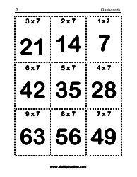 Math Flashcards - Multiplication (7), Page 2