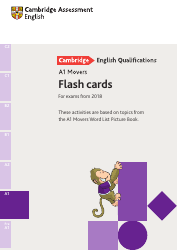Document preview: Cambridge A1 English Flashcards