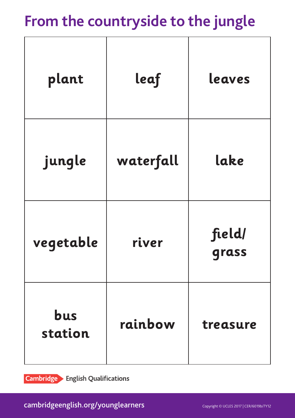 Cambridge A1 English Flashcards, Page 24