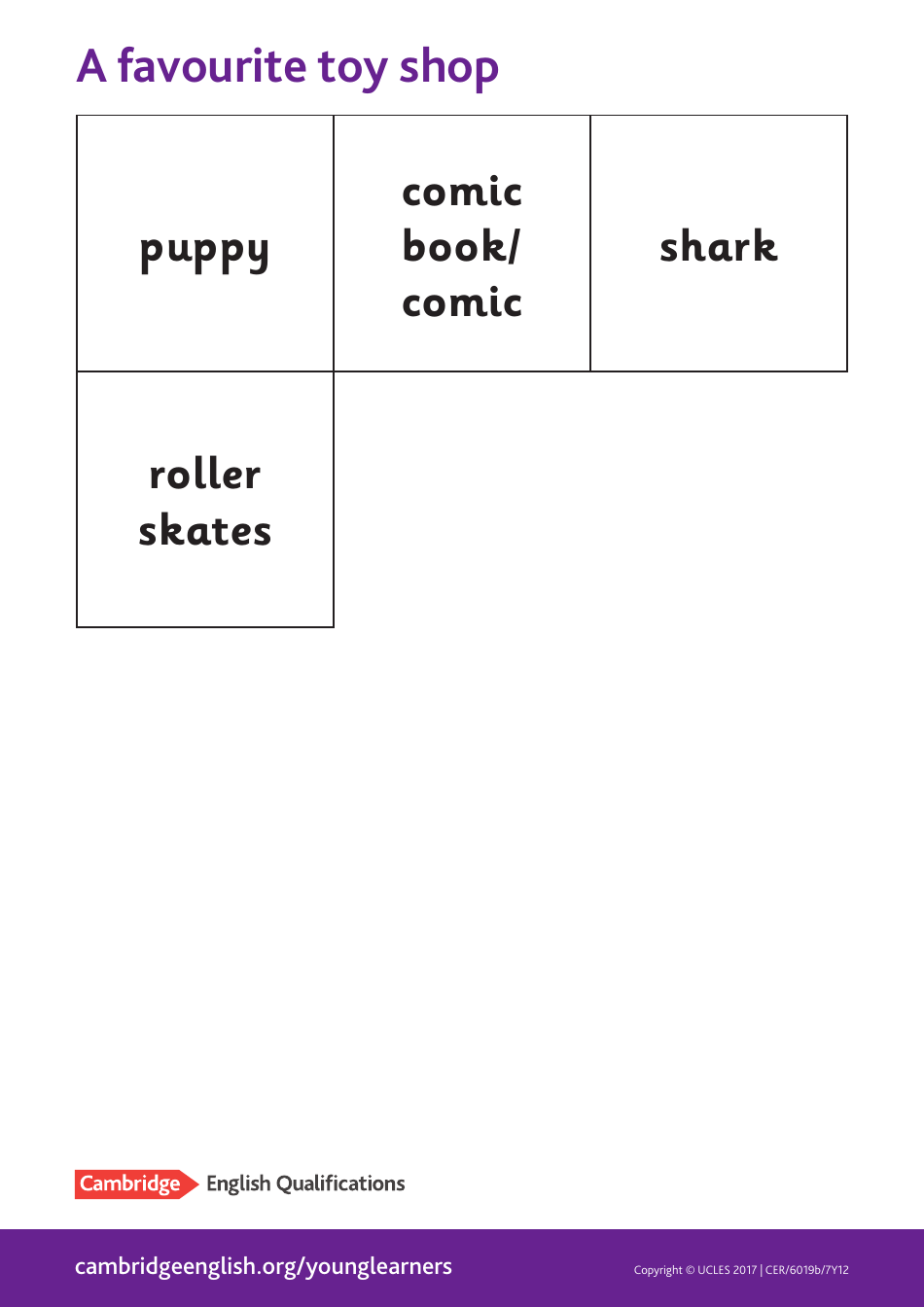 Cambridge A1 English Flashcards, Page 7