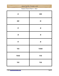 Aramaic Alphabet and Aramaic Vowel Flashcards, Page 10
