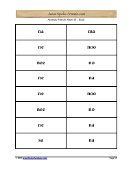 Aramaic Alphabet and Aramaic Vowel Flashcards, Page 30