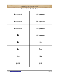 Aramaic Alphabet and Aramaic Vowel Flashcards, Page 34