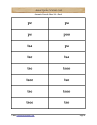 Aramaic Alphabet and Aramaic Vowel Flashcards, Page 36