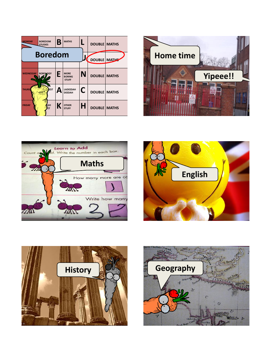 English Vocab Revision Flashcards - School, Page 8