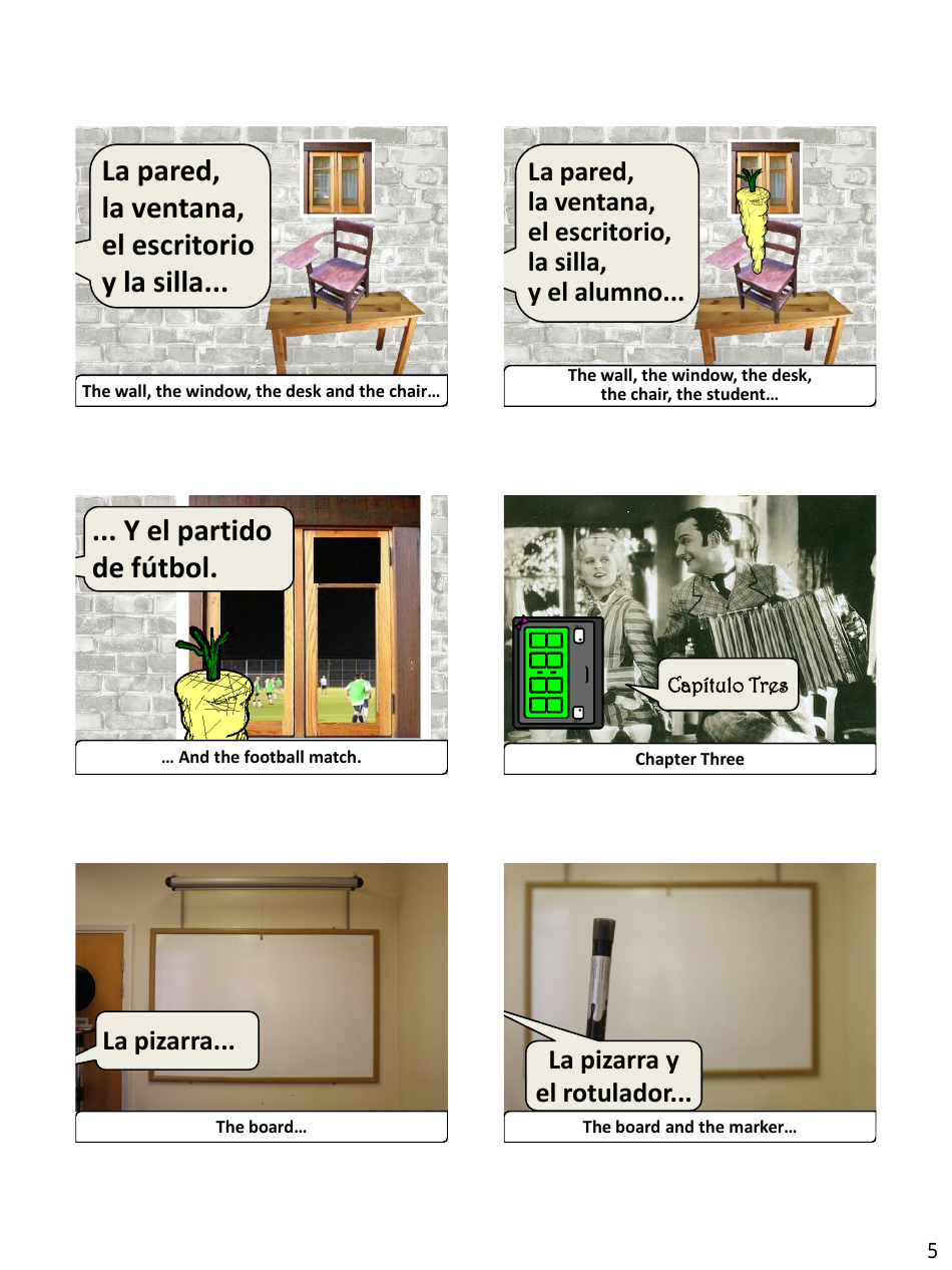 Spanish Vocab Revision Flashcards - School, Page 5