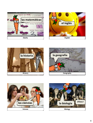 Spanish Vocab Revision Flashcards - School, Page 8