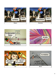 Spanish Vocab Revision Flashcards - School, Page 9
