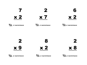 Multiplication Flashcards, Page 10