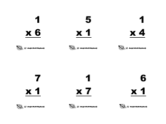 Multiplication Flashcards, Page 4
