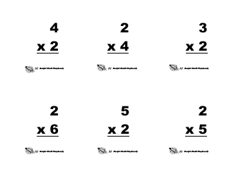 Multiplication Flashcards, Page 8