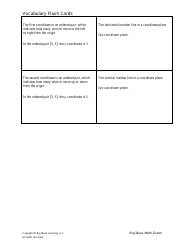 Grade 6 Math Vocabulary Flash Cards, Page 10