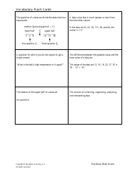 Grade 6 Math Vocabulary Flash Cards, Page 42