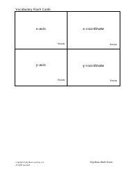 Grade 6 Math Vocabulary Flash Cards, Page 9