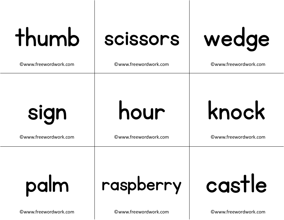 Phonics Flashcards With Pictures, Page 4