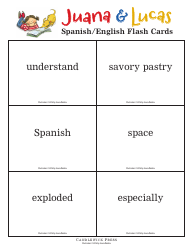 Spanish/English Flashcards - Juana &amp; Lucas, Page 10